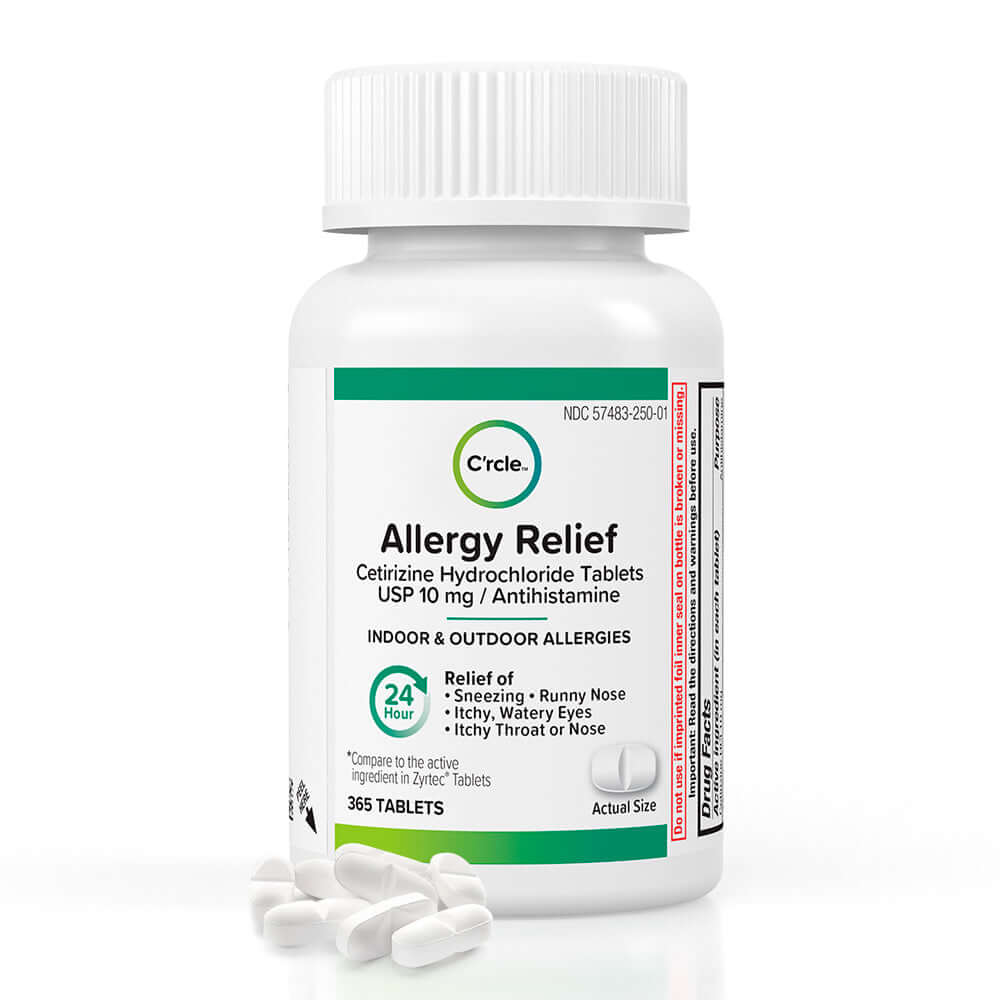 C'rcle Cetirizine 10mgs Hydrochloride Tablets