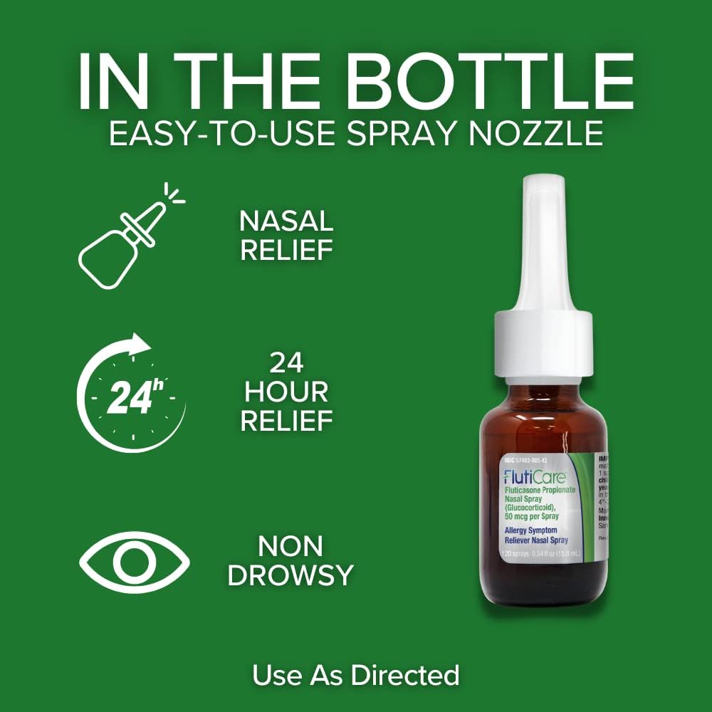 FlutiCare® 24-Hour Allergy Symptom Relief - 120 metered Nasal Spray (50mcg)