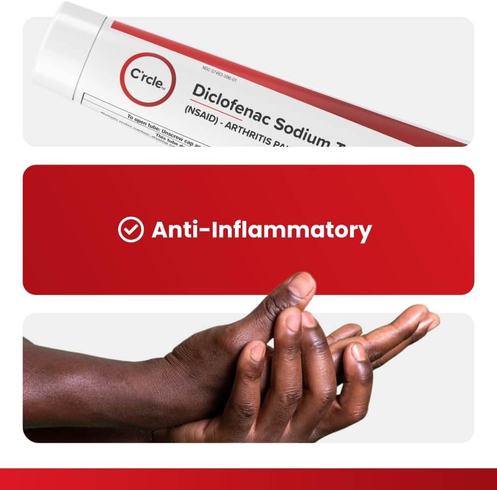C'rcle Diclofenac Sodium Gel 1%: Effective Arthritis Pain Relief.
