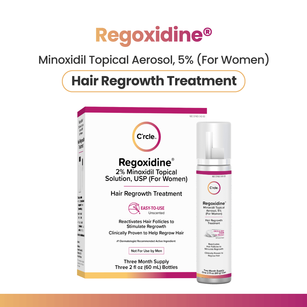 Regoxidine® Women's 5% Minoxidil Foam, 4-Month Supply, Hair Regrowth Treatment
