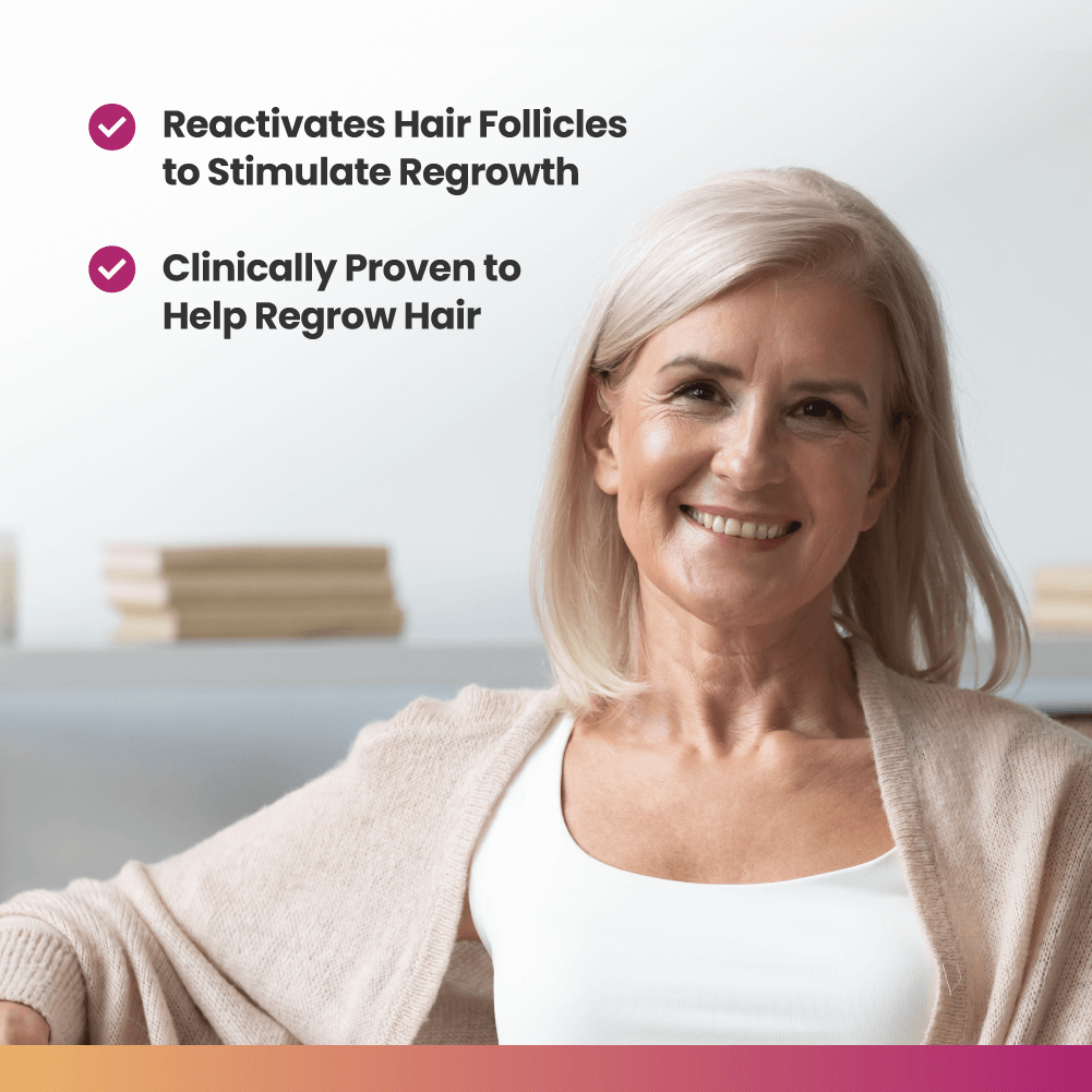 Regoxidine® Women's 5% Minoxidil Foam, 6-Month Supply, Hair Regrowth Treatment