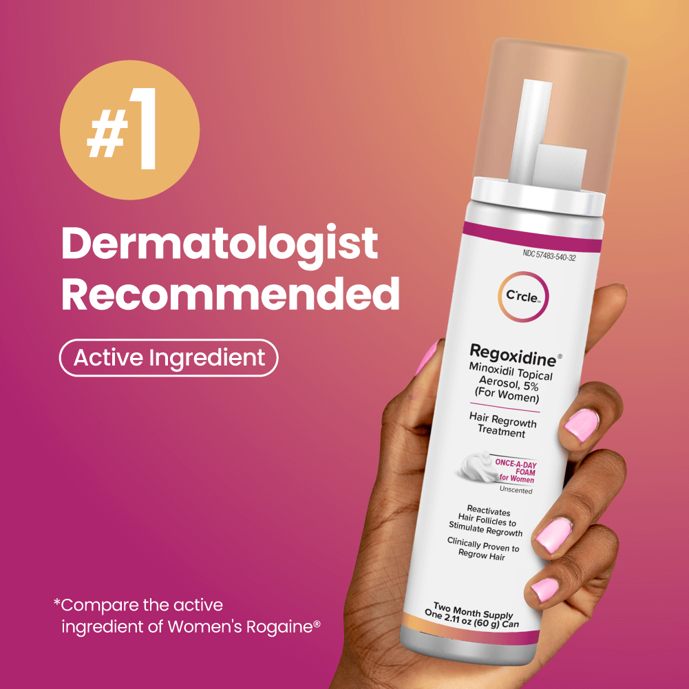 Regoxidine® Women's 5% Minoxidil Foam, 6-Month Supply, Hair Regrowth Treatment
