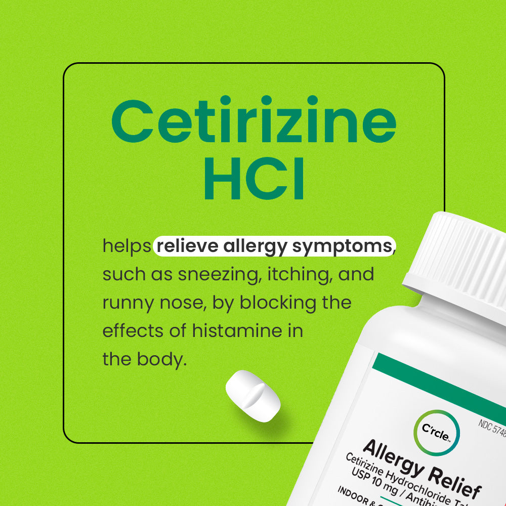 C'rcle Cetirizine 10mgs Hydrochloride Tablets