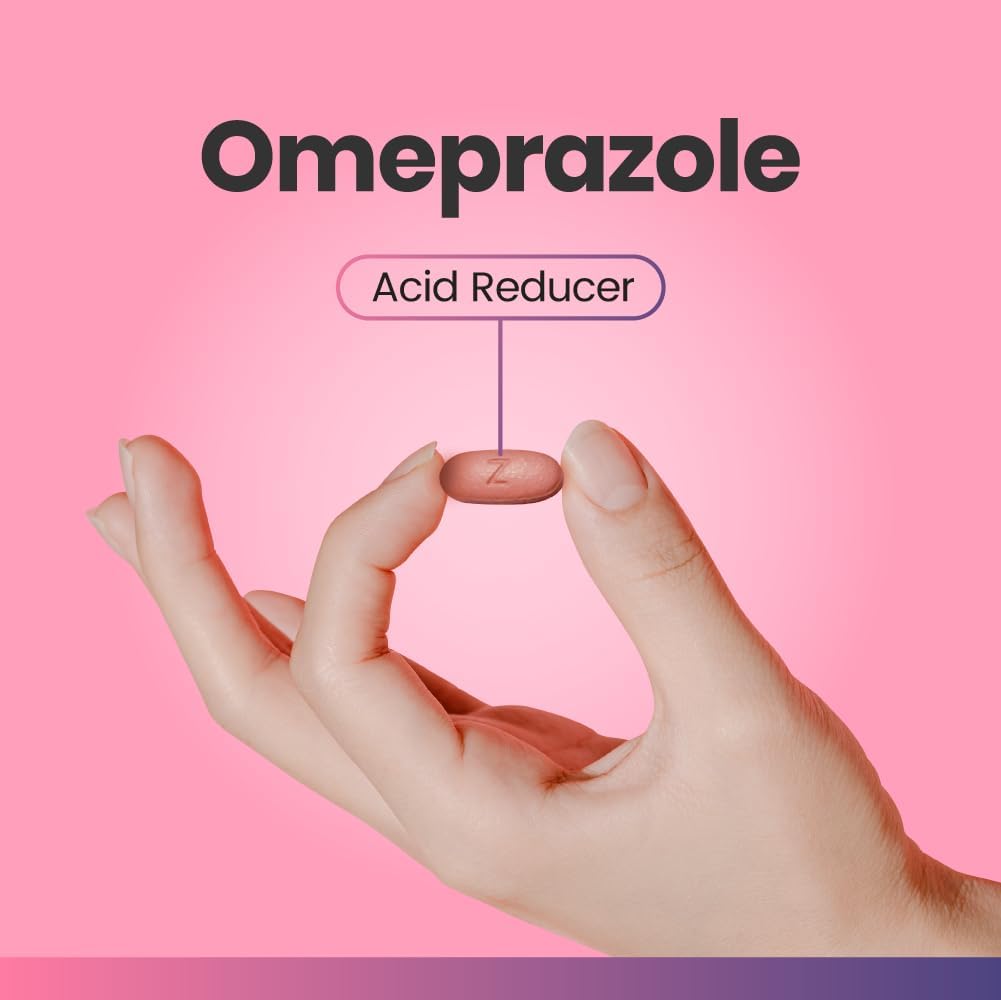 C'rcle Omeprazole 20mg Tablets for Heartburn Relief, Delayed-Release
