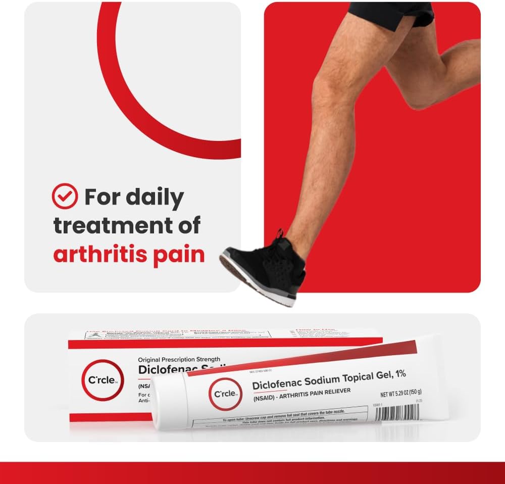 C'rcle Diclofenac Sodium Gel 1%: Effective Arthritis Pain Relief.