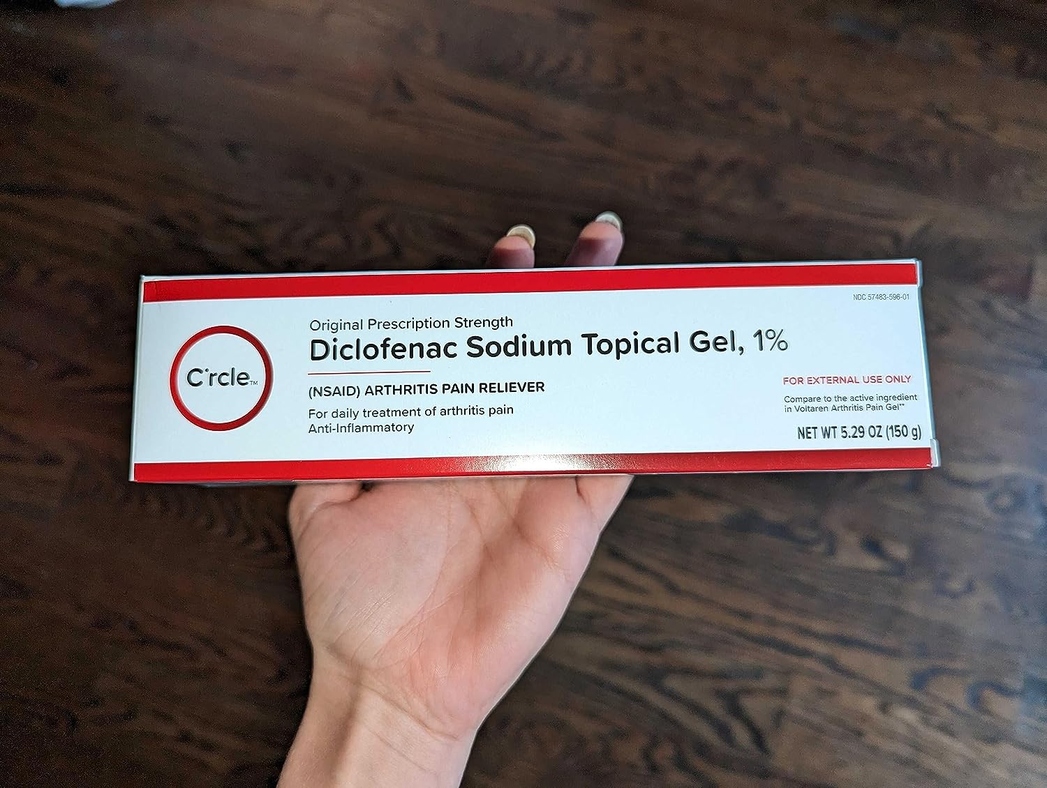 C'rcle Diclofenac Sodium Gel 1%: Effective Arthritis Pain Relief.