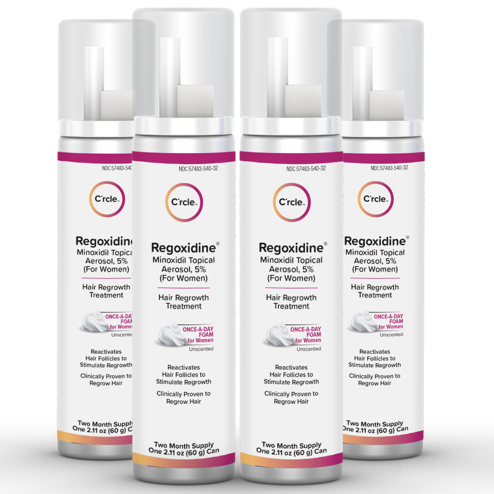 Regoxidine® Women's 5% Minoxidil Foam, 4-Month Supply, Hair Regrowth Treatment