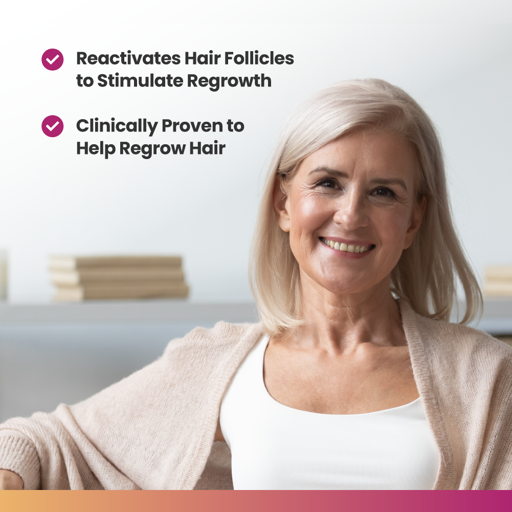 Regoxidine® Women's 5% Minoxidil Foam, 4-Month Supply, Hair Regrowth Treatment