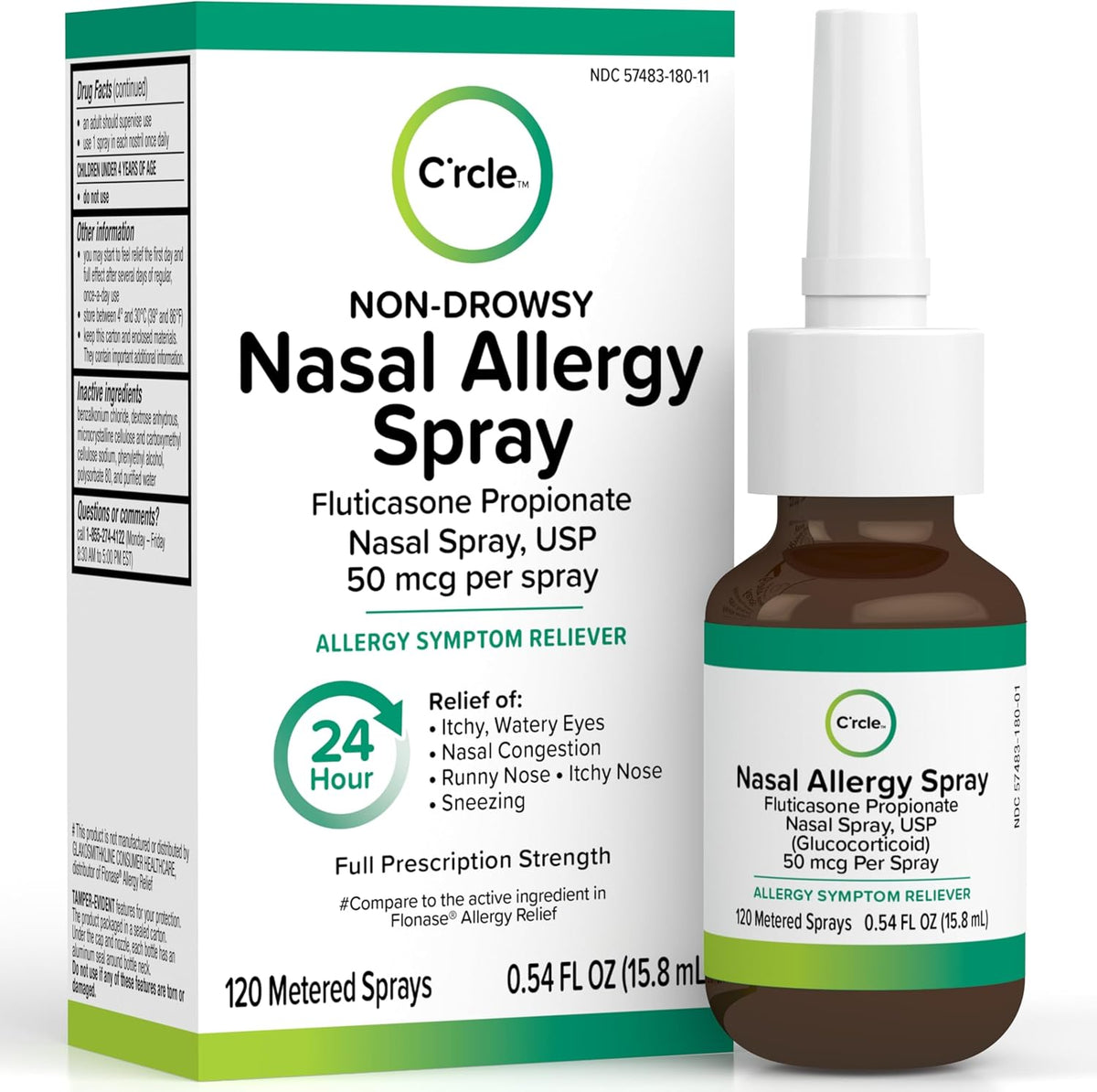 Fluticasone Allergy Nasal Spray Allergy Relief - 24 Hour Non Drowsy